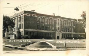 1940s SHENANDOAH IOWA High School RPPC real photo postcard 4349