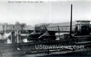 Real Photo, Brewer Bridge - Bangor, Maine ME  