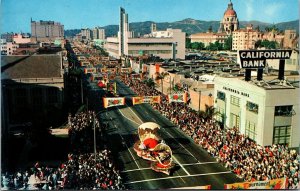 Vtg Pasadena California CA Tournament of Roses Parade Postcard