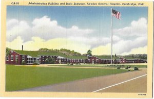 Administration Building & Entrance Fletcher General Hospital Cambridge Ohio