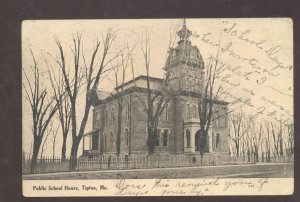 TIPTON MISSOURI PUBLIC SCHOOL HOUSE MO. VINTAGE POSTCARD 1908