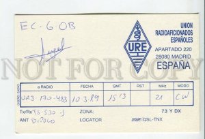 462862 1989 year USSR Spain Madrid radio QSL card