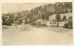 1927 Crawford Nebraska Smiley Canyon RPPC Real photo postcard 72