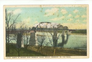 MO - Sibley. Santa Fe Bridge Over Missouri River  (stains)