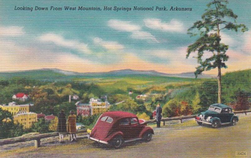 Arkansas Hot Springs Looking Down From West Mountain