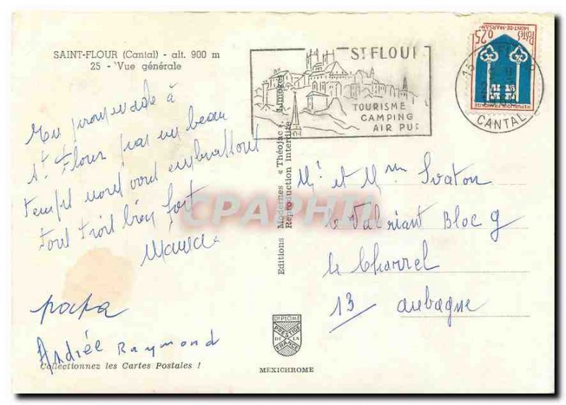 Modern Postcard Saint Flour Cantal General view