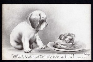 DOG Well, you certainly are a bird - Copyright 1909 Volby Pub Vincent V. Colby