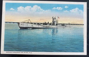 Mint USA PPC picture Postcard German Submarine U88 Miami Fl