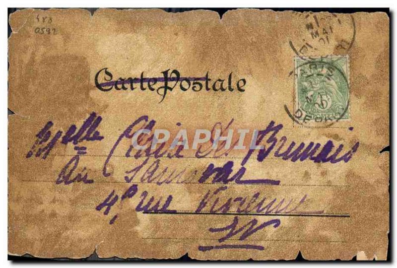 Old Postcard Le Chatelet Paris 1750