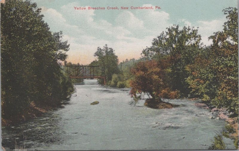 Postcard Yellow Breeches Creek New Cumberland PA