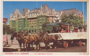 EMPRESS HOTEL, SIGHT-SEEING TALLY-HO, VICTORIA BC