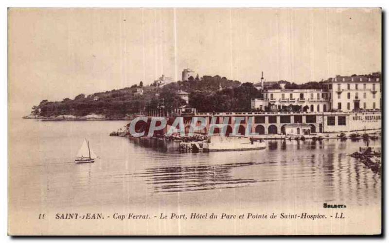 Postcard Old Saint Jean Cap Ferrat Hotel Port of Pointe Saint Hospice