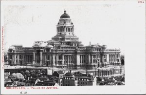 Belgium Bruxelles Brussels Palais de Justice Vintage Postcard C205