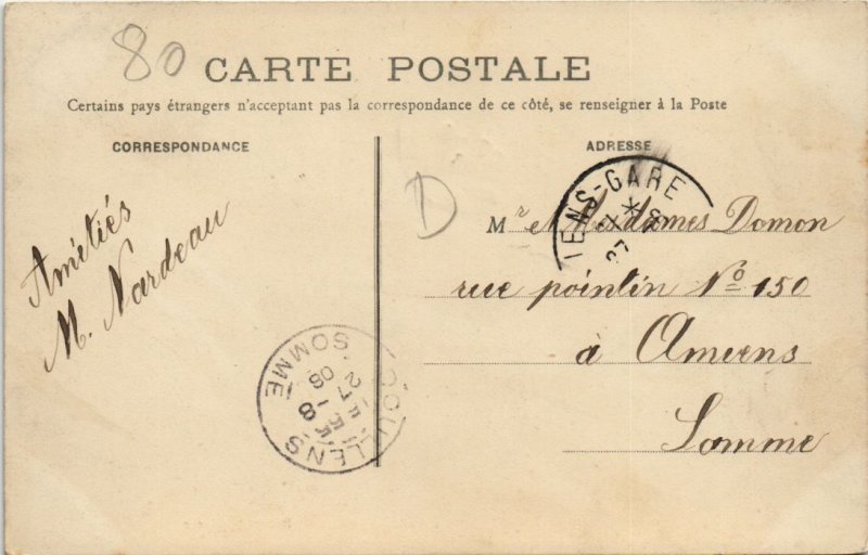 CPA DOULLENS Rue des Boucheries (19074)