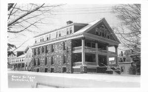 Brattleboro Vermont Home for Aged 1940s RPPC real photo postcard 11036