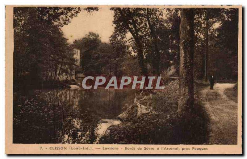 Postcard Old Clisson Surroundings serve Edges L & # 39Arsenal near Fouques