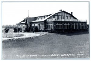 c1940's All Veterans Social Center Clear Lake Iowa IA RPPC Photo Postcard