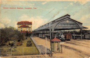 Houston Texas Grand Central Station Antique Postcard KK1798