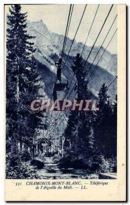 Chamonix Postcard Old Teleferique of & # 39aiguille du Midi