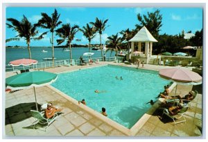 Somerset Bermuda Postcard Swimming Pool at Cambridge Beaches 1975 Vintage