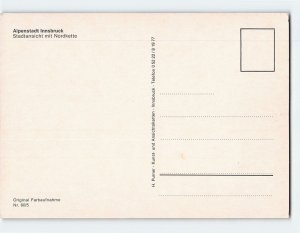 Postcard Stadtansicht mit Nordkette, Alpenstadt Innsbruck, Austria