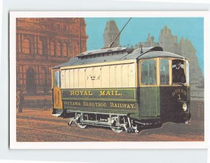 Postcard Ottawa Electric Railway Mail Car, Ottawa, Canada