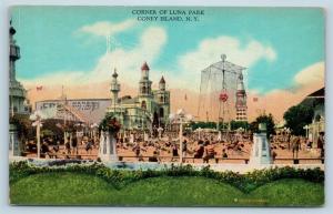 Postcard NY Coney Island Corner of Luna Park Vintage c1912 View M11