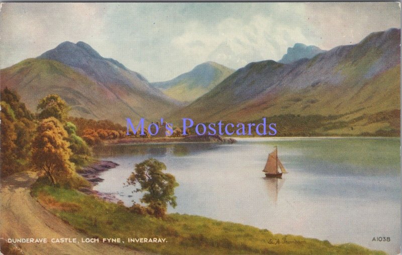 Scotland Postcard - Dunderave Castle, Loch Fyne, Artist E.H.Thompson  DC2234