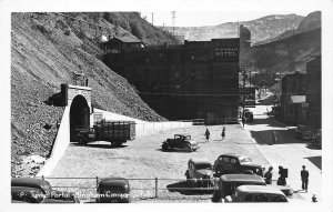 F89/ Bingham Canyon Utah RPPC Postcard c1950s Tunnel Portal Truck