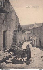 ALGERIA, 1900-1910's; Une Rue De Bou Saada, Donkeys