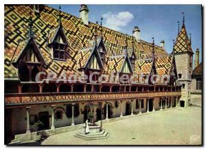 Postcard Modern Beaune Court of Honor Facade Cloitre