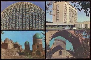 1975 Samarkand, Uzbekistan Architecture Real Photo LOT of 16 Vintage Postcards