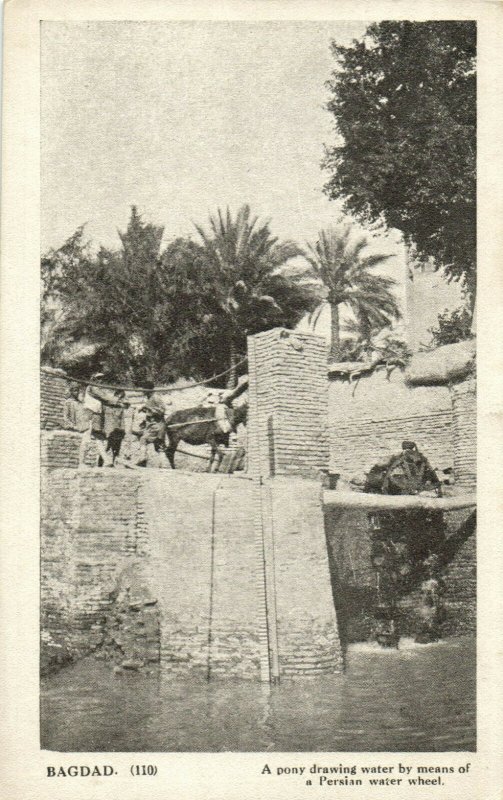 Persian Water-Wheel used for Irrigation in Nubia | Trillium Rare Prints