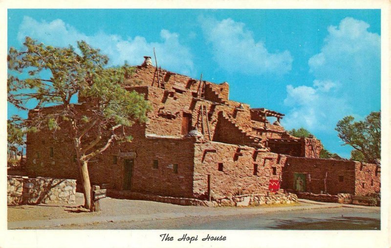 AZ Arizona HOPI HOUSE~INDIAN DANCERS~Grand Canyon NATIVE AMERICANA *2* Postcards