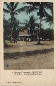 PC BRAZZAVILLE PRES DU PORT LEOPOLDVILLE FRENCH CONGO TINTED (A23876)