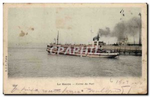 Le Havre - Entree du Port - Old Postcard