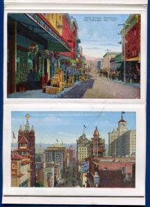 San Francisco California ca Chinatown postcard folder