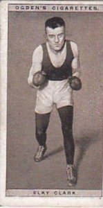 Ogdens Vintage Cigarette Card Pugilists In Action 1928 No 10 Elky Clark