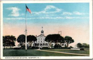 Administration Building U.S. Navy Training Station Newport RI c1917 Postcard J10