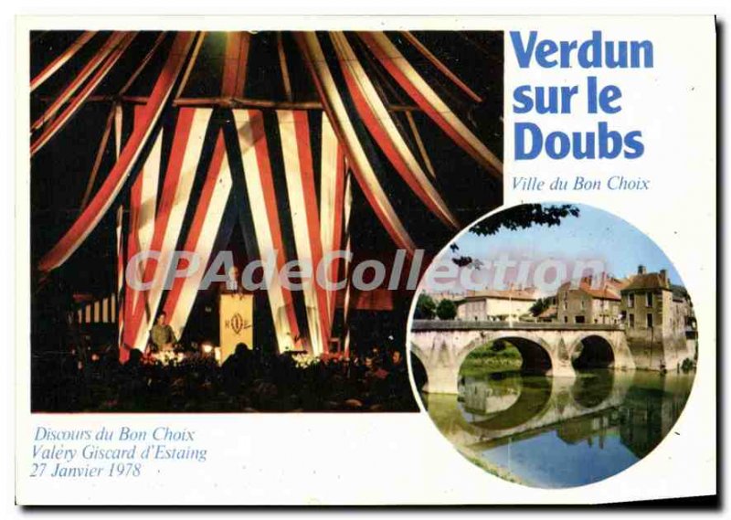 Modern Postcard Verdun sur le Doubs City Good Choice