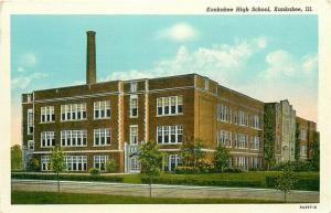 IL, Kankakee, Illinois, High School, Curteich No. 8A397-N