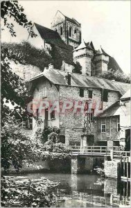 Modern Postcard La Roche Posay Vienne les Bains The Church fortiflee xii xiv ...