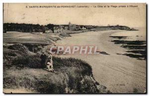 Sainte Marguerite de Pornichet Old Postcard The coast and the beach has taken...