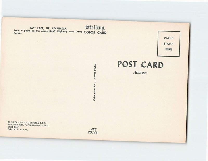 Q-36163 East Face Mt. Athabasca Alberta Canada