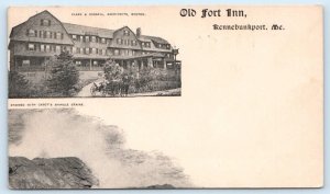 KENNEBUNKPORT, ME Maine ~ OLD FORT INN  c1900s York County Hotel  Postcard