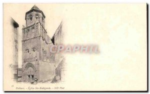 Old Postcard Poitiers Eglise Ste Radegonde