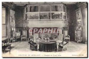 Postcard Old Chateau Meillant Fireplace Grand Salon