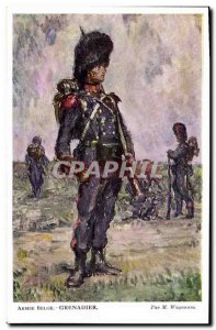 Postcard Former Army Belgian Army Grenadier Wagemans