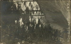 Stockport NY 1908 Landslide Real Photo Postcard
