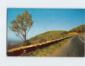 Postcard Skyline Drive, Blue Ridge Mountains, Shenandoah National Park, Virginia